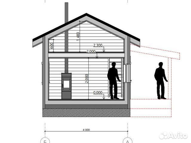Каркасная баня - дом под ключ 30м2
