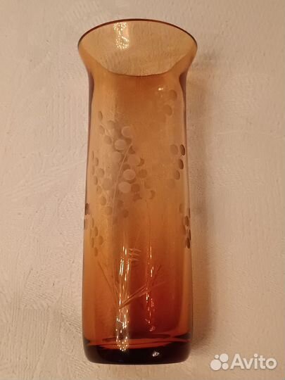 Ваза цветное стекло СССР