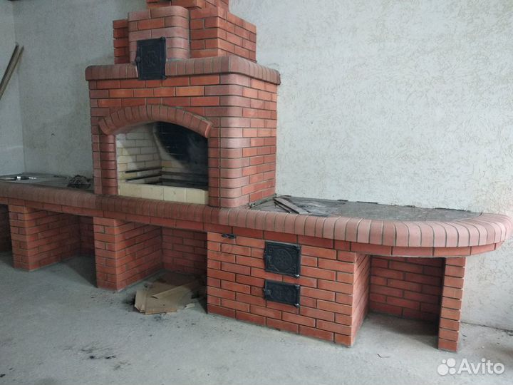 Печи,камины,мангалы барбекю из кирпича