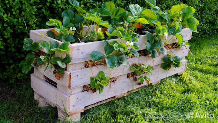 Кашпо садовые в стиле паллет