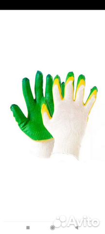 Перчатки хб 2 заливка свс