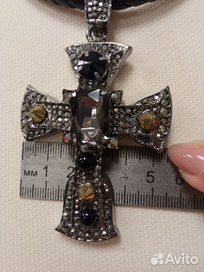 Крест кулон колье