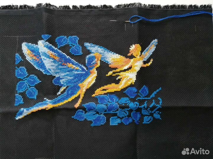 Набор для вышивания крестом Эльфы. Почти вышитый