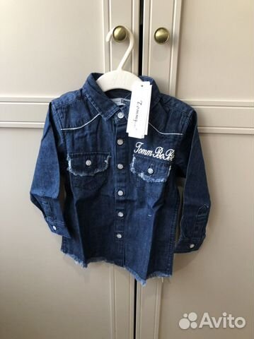 Джинсовая рубашка новая