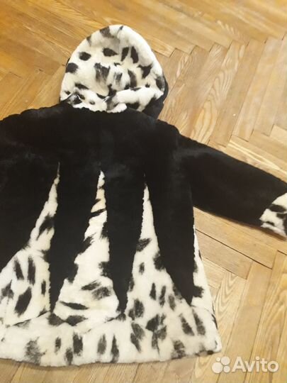 Шуба мутоновая с капюшоном