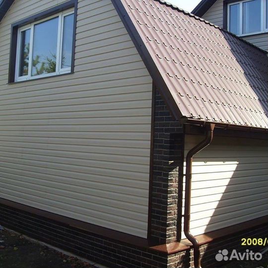 Фасадные работы, монтаж сайдинга, отделка фасадов