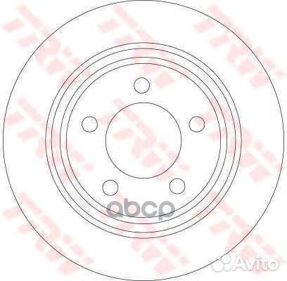 Диск тормозной задн mazda: 3 03, 3 седан 04