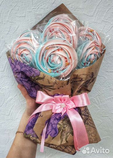 Сладкие букеты из безе