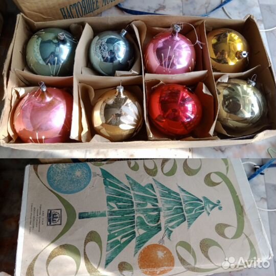 Ёлочные игрушки и гирлянды СССР
