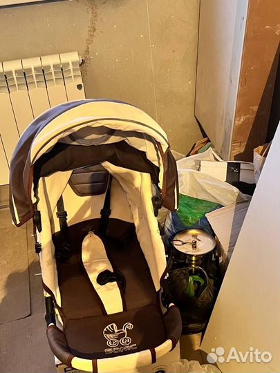 Коляска 2 в 1 с большими колесами