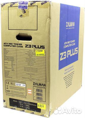 Корпус Zalman Z3 Plus ATX без бп Black