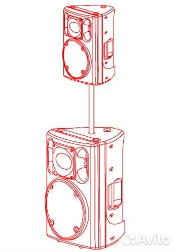 Стойка сабвуфер-сателлит MVT SP новая