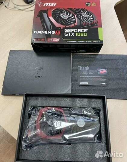 Видеокарта MSI gaming X GTX 1060 6GB
