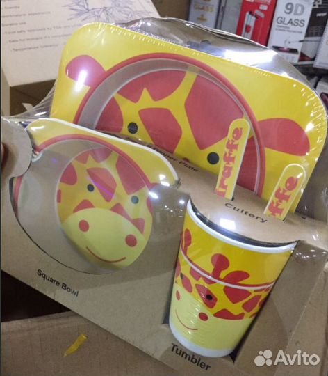 Набор бамбуковой посуды для кормления в наличии