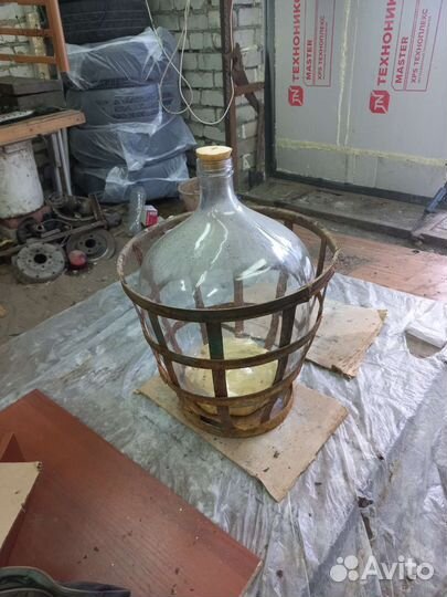 Бутыль стеклянная 50 литров