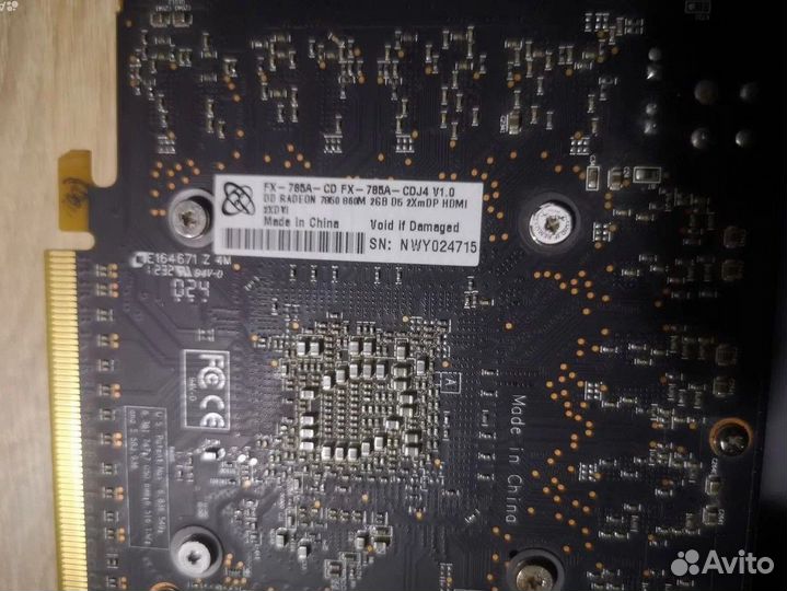 Видеокарта Radeon 7850 xfx