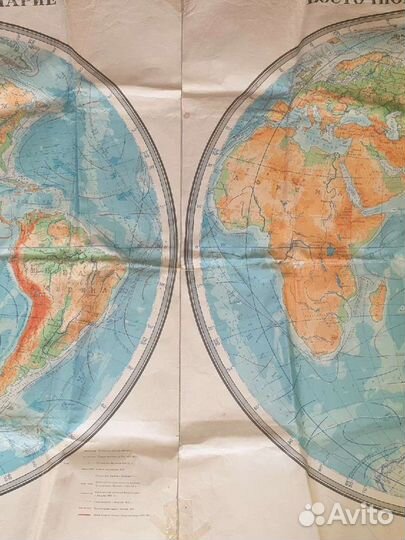 Большая карта мира 1969 года