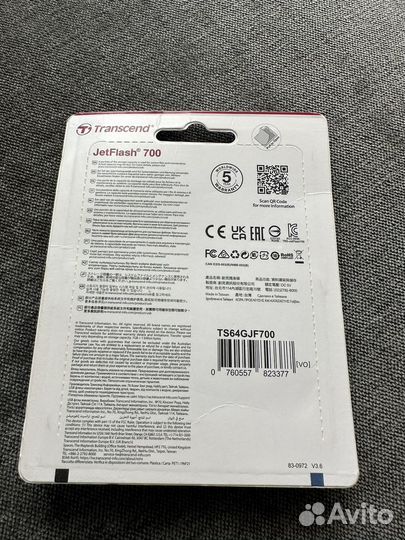 Usb флешка 64 гб transcend