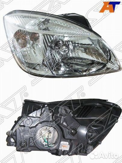 Фара правая хром на Киа Рио 2 2005-11г
