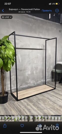 Вешалка напольная в стиле лофт