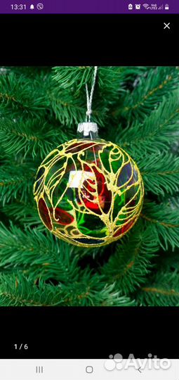 Новогодняя елочная игрушка украшение