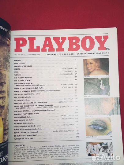 Playboy 1989 год November (USA)