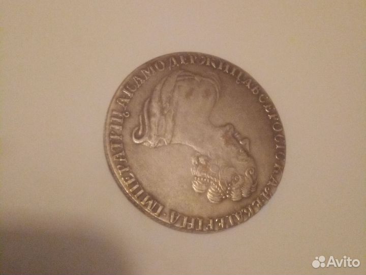 Монета новая 1727г.скорей всего сувенирная