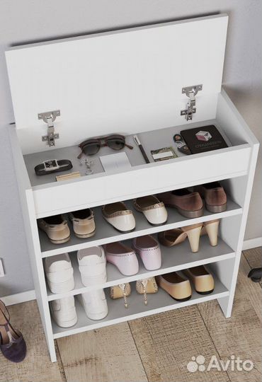 Тумба для обуви /этажерка/обувница с полками 60