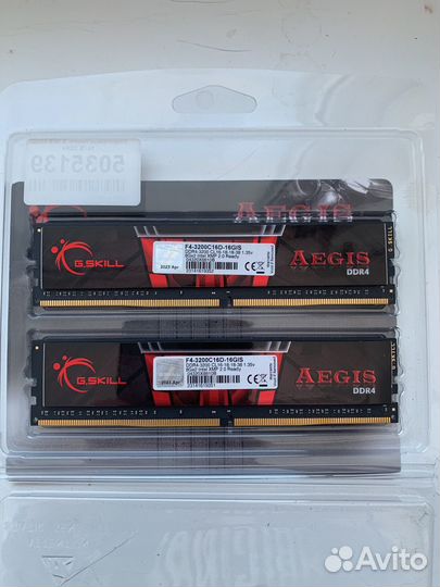 Оперативная память ddr4 16gb G.Skill argis