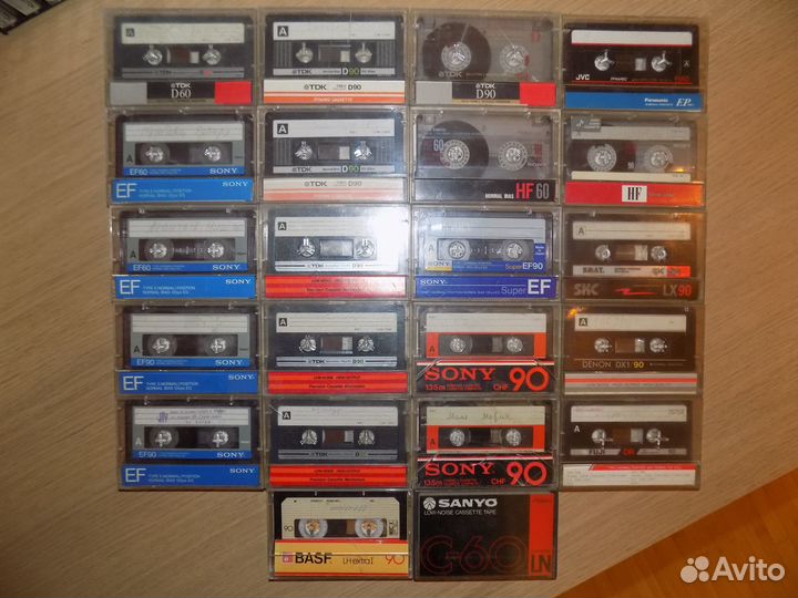 Аудиокассеты 22 штуки из 80х