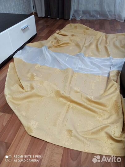 Портьера 2 шт плюс тюль. 1,35х2, 40.тюль 2,70х2, 4