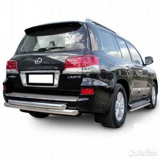 Защита заднего бампера Lexus LX-570 (2012)