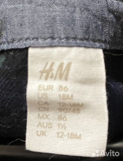 Рубашка для мальчика h&m 80 86