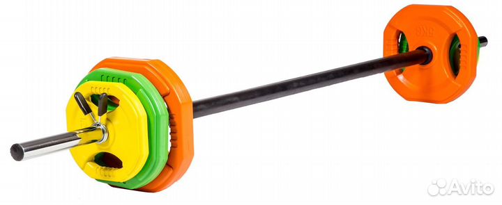 Штанга для аэробики profi-FIT 20090, обрезиненные