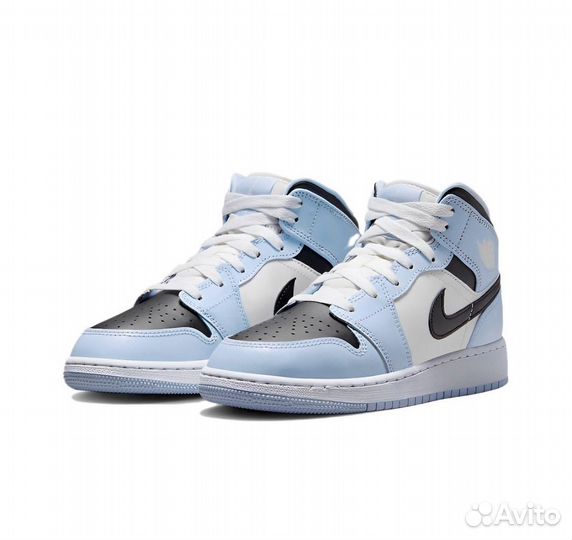 Кроссовки Air Jordan 1 Mid “Arctic Blue” 5.5Y