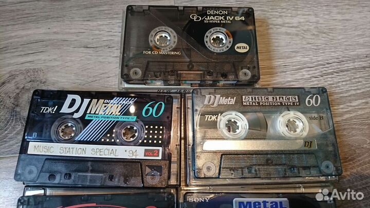 Кассеты Sony, Denon, TDK (Metal Posi) 5шт