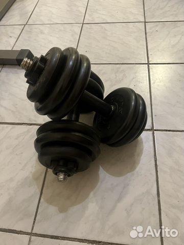 Гантели разборные barbell Барбелл купить в Москве | Хобби и отдых | Авито
