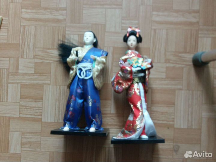Коллекцинные куклы гейша и samurai