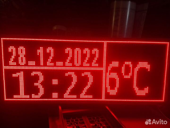 Светодиодные часы, Бегущая строка,Температура,Дата