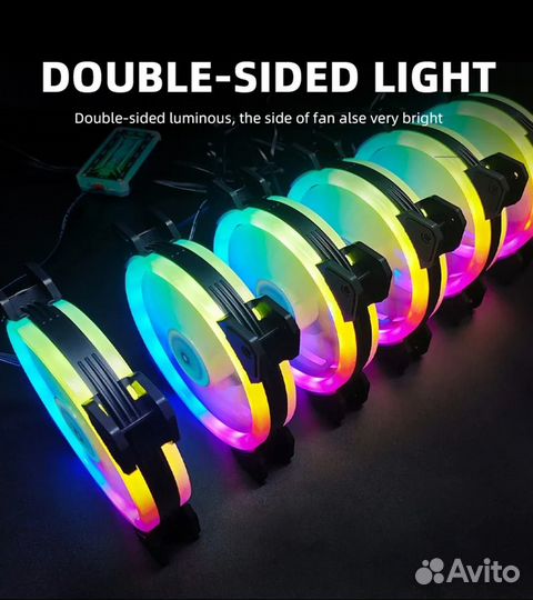 Комплект 120 мм A-RGB вентиляторов 6 шт