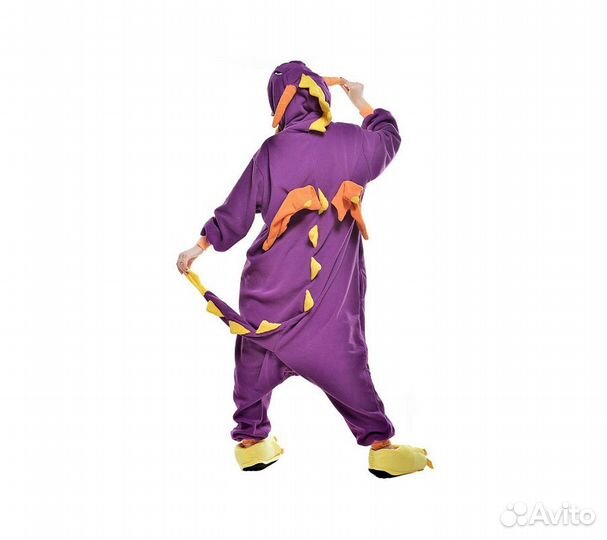 Кигуруми FunFur Фиолетовый Дракон M