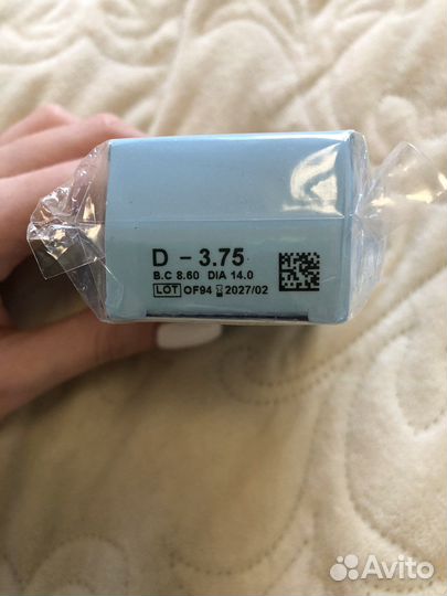 Линзы новые -3.75