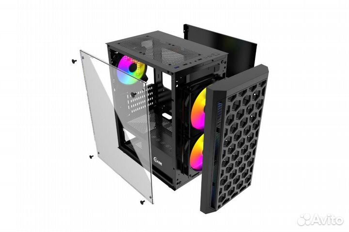 Корпус Powercase Mistral Micro T3B черный (Новый)