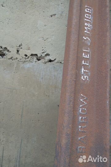 Рельс 1881 года английской фирмы Barrow Steel