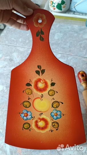 Доска разделочная и скалка СССР новые