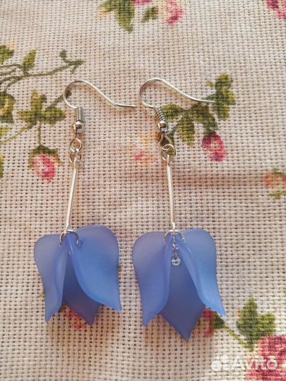 Серьги Лепестки