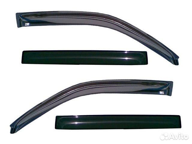 Дефлекторы на бок. стекла Гранта /накладные/ (4шт