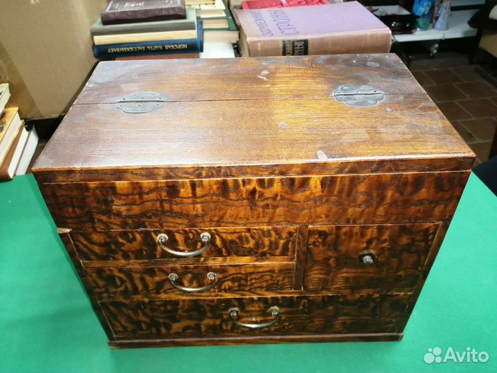 Шкатулка деревянная старинная