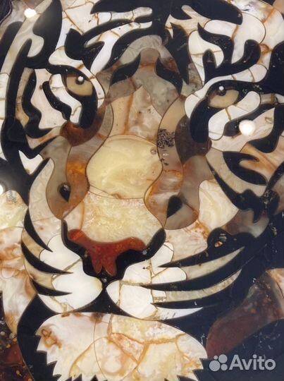 Нарды из янтаря Тигр