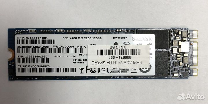 SSD X400 M.2 2280 128GB